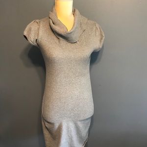 3/$25 Take out sweater dress with cowl neck gray